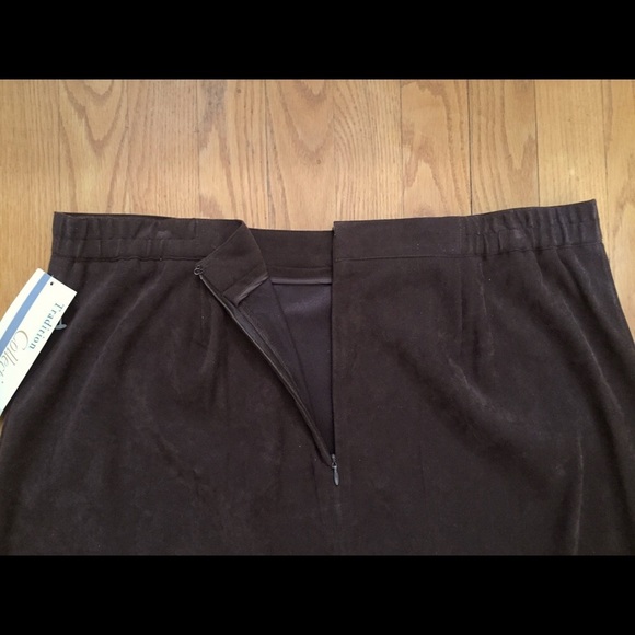Faux Suede Skirt l Midi Length l NWT - Picture 7 of 8
